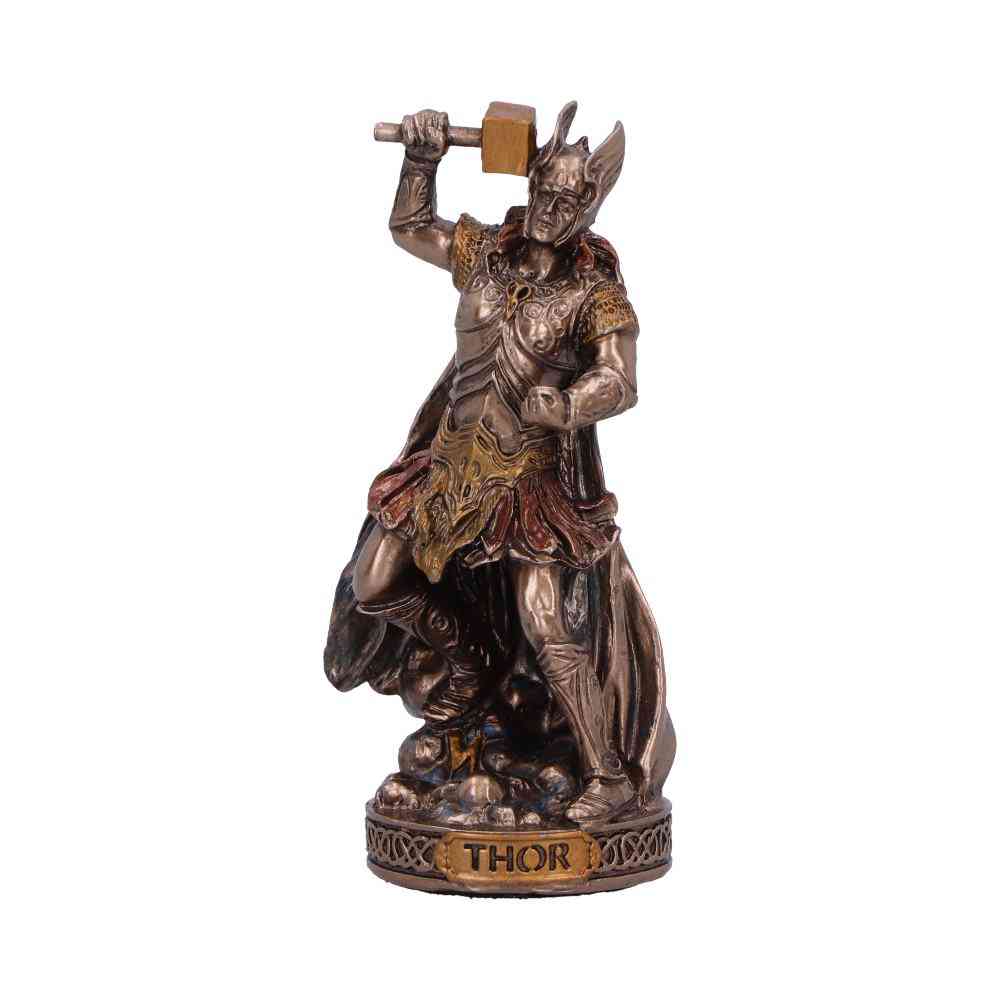 Nemesis Now - Thor God of Thunder and Lightning (Mini) 8.5cm Figurine - Couleur bronze